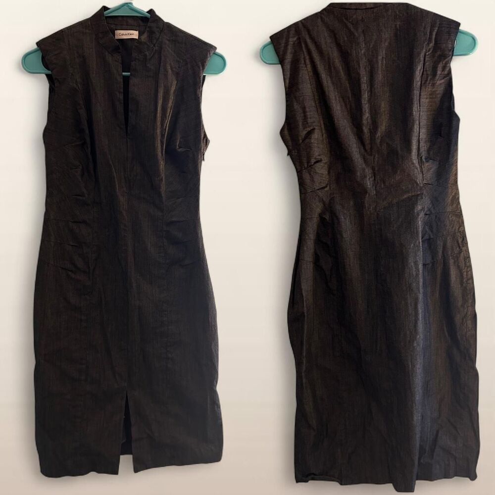 Calvin Klein Pleated Business Pencil Dress